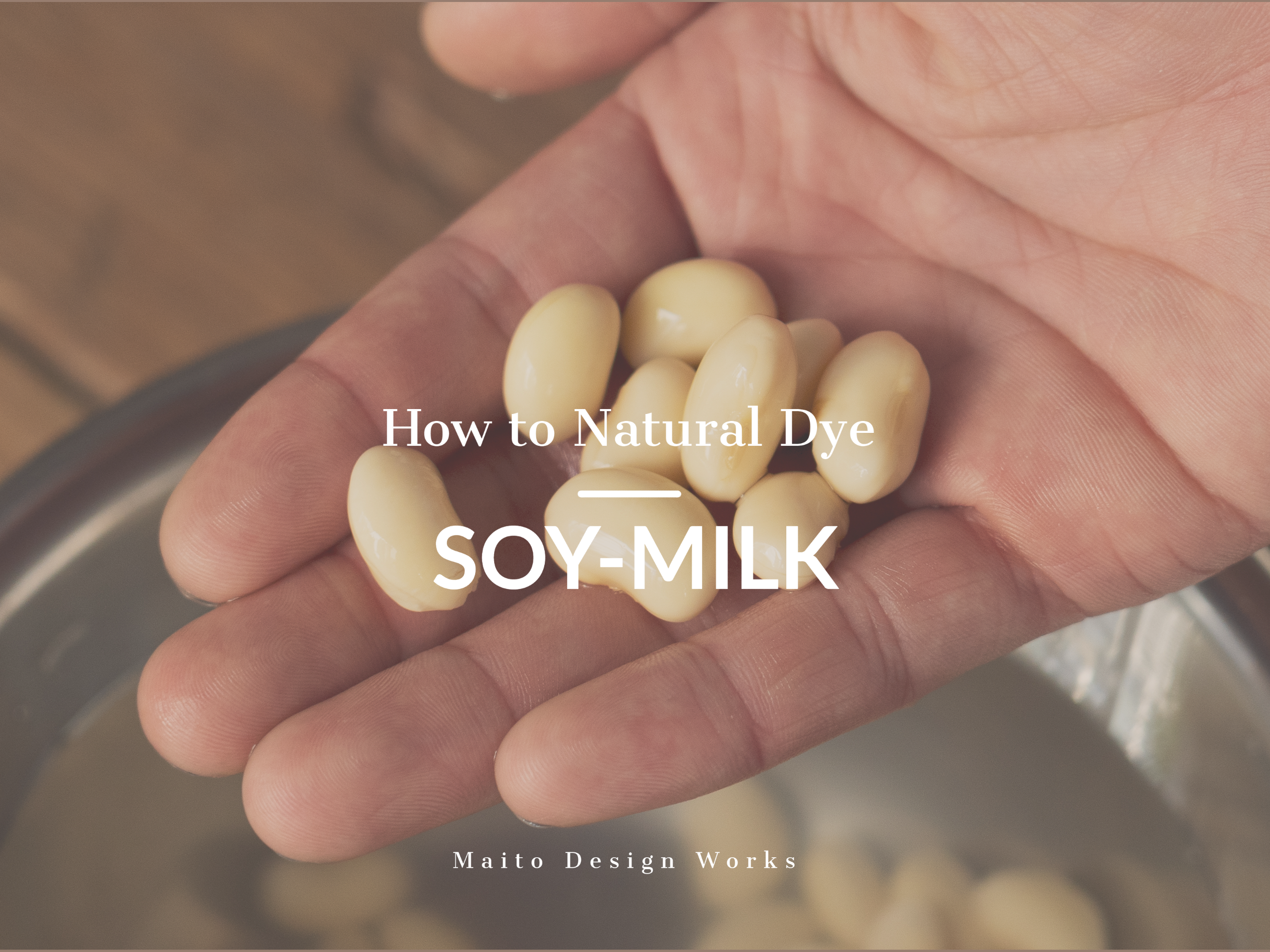 草木染めの方法【豆汁処理】 How to natural dye -soy milk-
